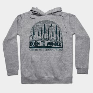 Born To Wander Americas National Parks Nature Hoodie